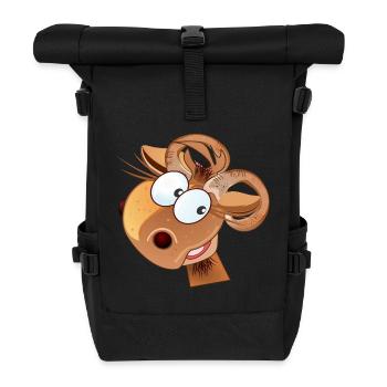 FUNNY ARIES ZODIAC BIRTHDAY - Roll Top Backpack - black - Front