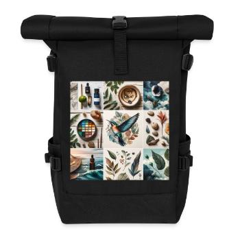 Nature in Art - Roll Top Backpack - black - Front