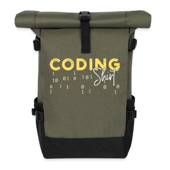 Coden Statement Développeur Programmeur Scripting - Sac à dos roll top - olive/noir - Devant