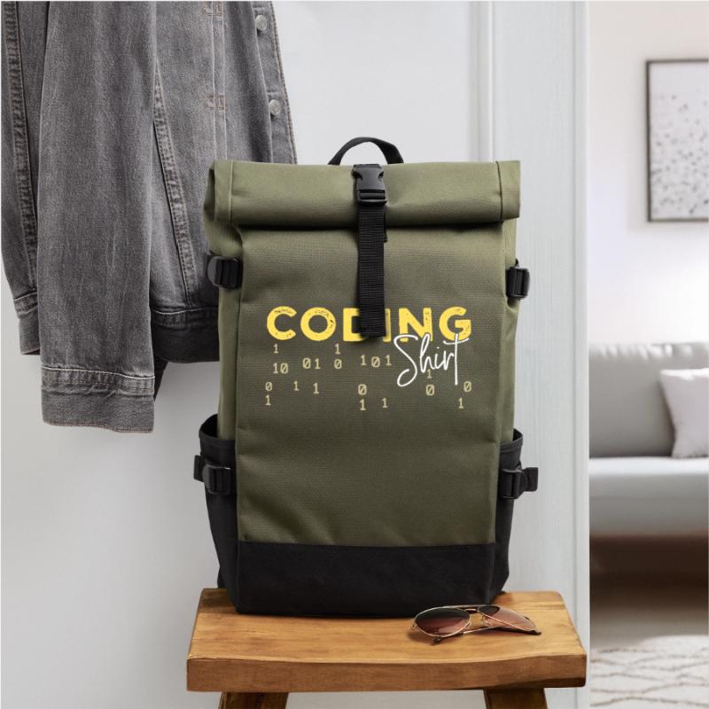 Coden Statement Developer Programmer Scripting Roll Top Backpack