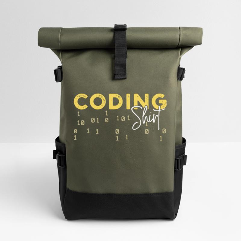 Coden Statement Developer Programmer Scripting Roll Top Backpack