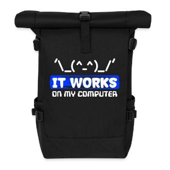 Debug Statement Bugfixing Scripting Code Developer - Roll Top Backpack - black - Front