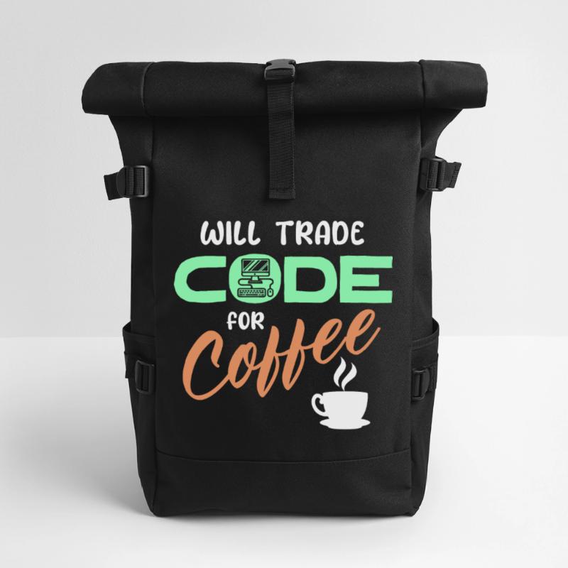 Programmierer Developer Code Statement Computer Rolltop Rucksack