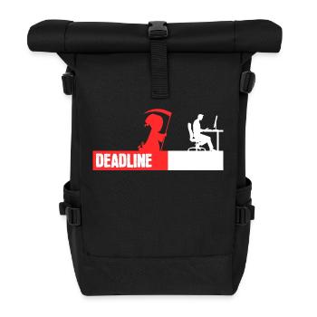 Computerfreak Developer Coden Statement Skripting - Rolltop Rucksack - Schwarz - Vorne