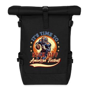 It's time to start American football. - Roll Top Backpack - black - Front
