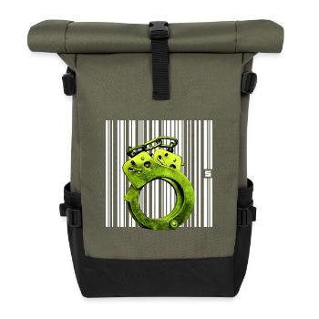 SPOT - STATUS - Roll Top Backpack - olive/black - Front