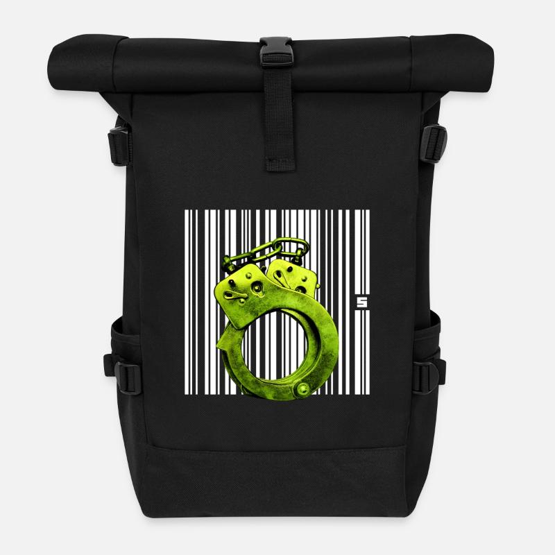 SPOT - STATUS - Roll Top Backpack - black