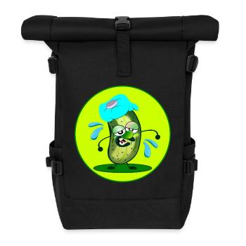 SOMMER SCHWITZEN HITZE GURKE - Rolltop Rucksack - Schwarz - Vorne