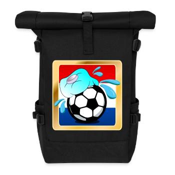 HOLLANDE - FOOTBALL HOT SUMMER PAYS-BAS - Sac à dos roll top - noir - Devant