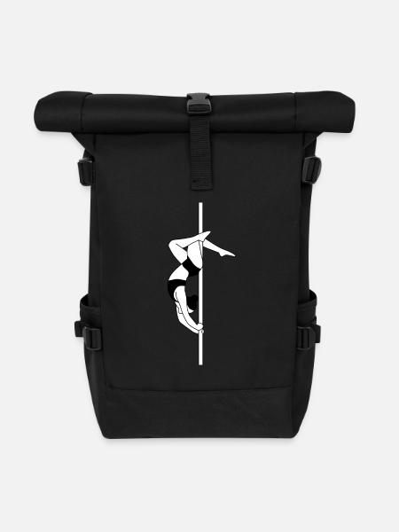 Russian layback - Roll Top Backpack - black