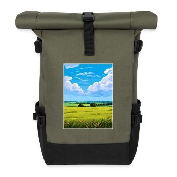 Howardian Hills Aonb Reiseposter Souvenir WPA - Rolltop Rucksack - Olive/Schwarz - Vorne