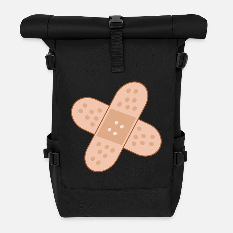 PFLASTER VERBAND - GUTE BESSERUNG - Rolltop Rucksack - Schwarz