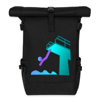SPORT DE PLONGÉE - Sac à dos roll top - noir - Devant