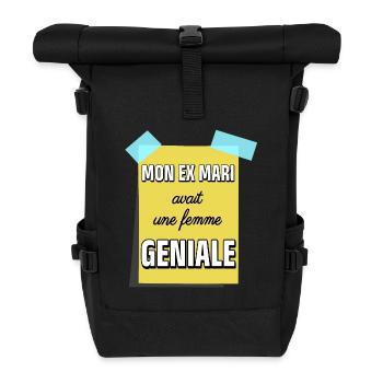 Mon ex mari avait une femme géniale - Sac à dos roll top - noir - Devant