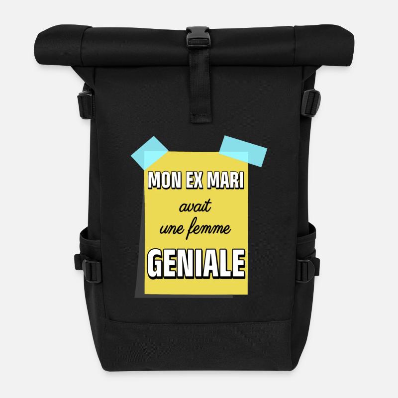 Mein Ex-Mann hatte eine tolle Frau - Rolltop Rucksack - Schwarz