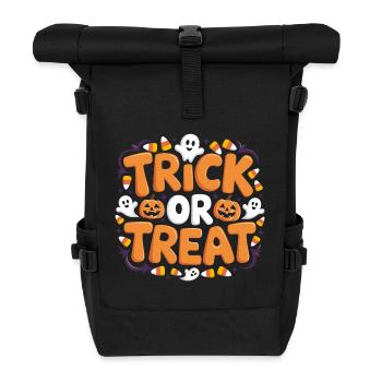 Trick or Treat - Roll Top Backpack - black - Front