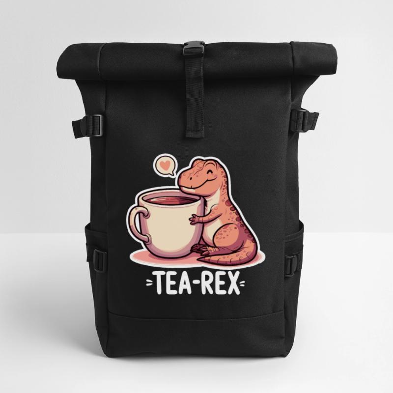 Tee Rex Tee-Rex Teetrinker Geschenk Rolltop Rucksack