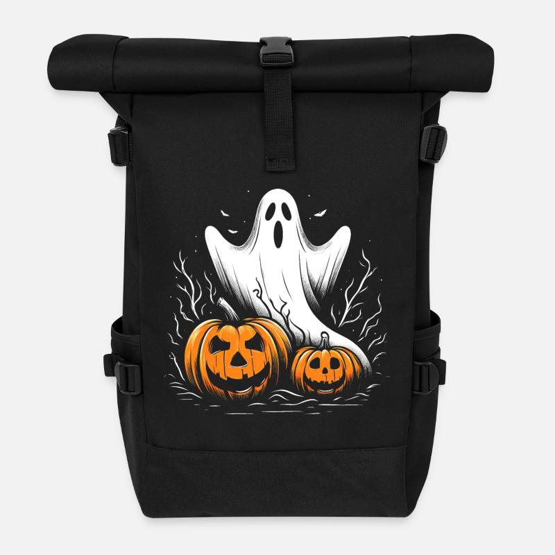 Halloween-Geist - Rolltop Rucksack - Schwarz