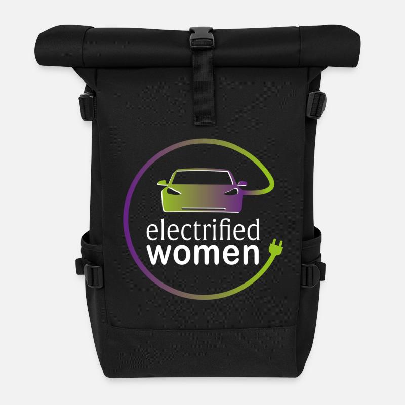 electrified women - Rolltop Rucksack - Schwarz
