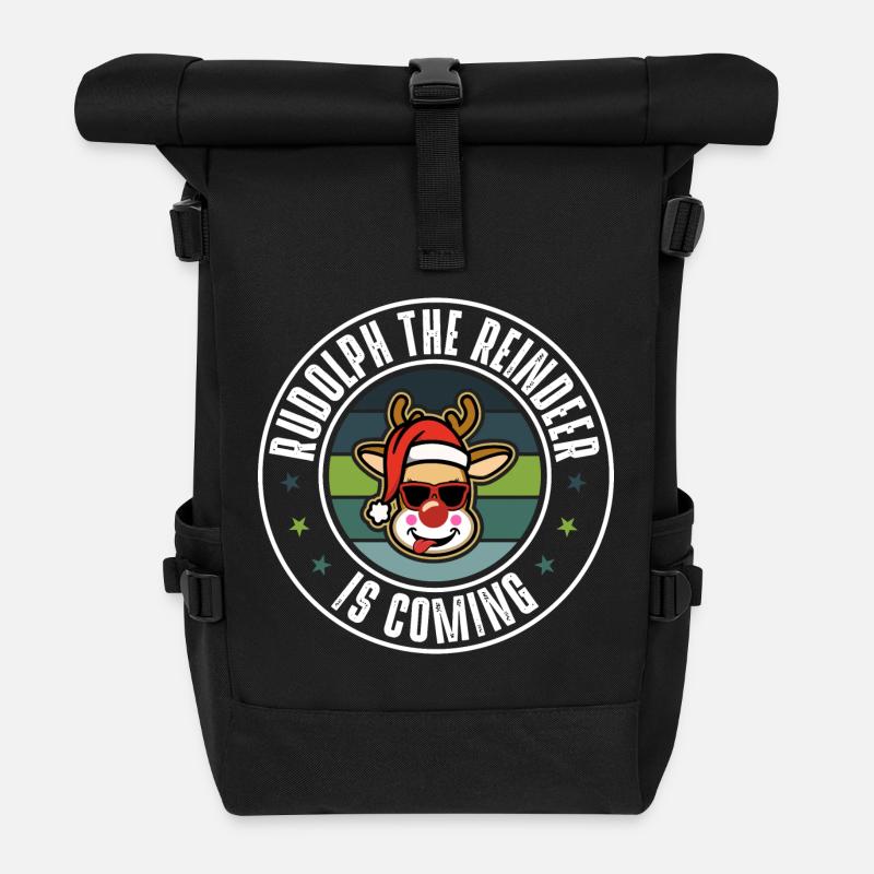 Rudolph - Rolltop Rucksack - Schwarz
