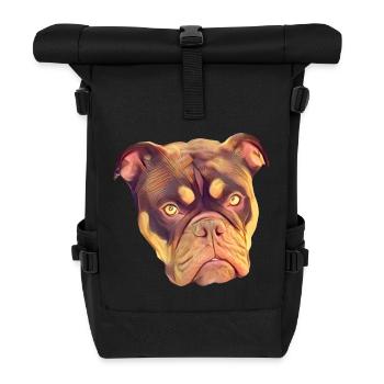 Carlo - Roll Top Backpack - black - Front