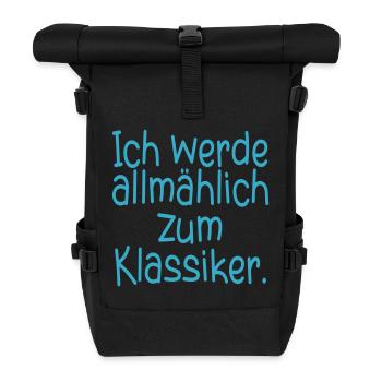 GEBURTSTAG KLASSIKER WERDEN - Rolltop Rucksack - Schwarz - Vorne