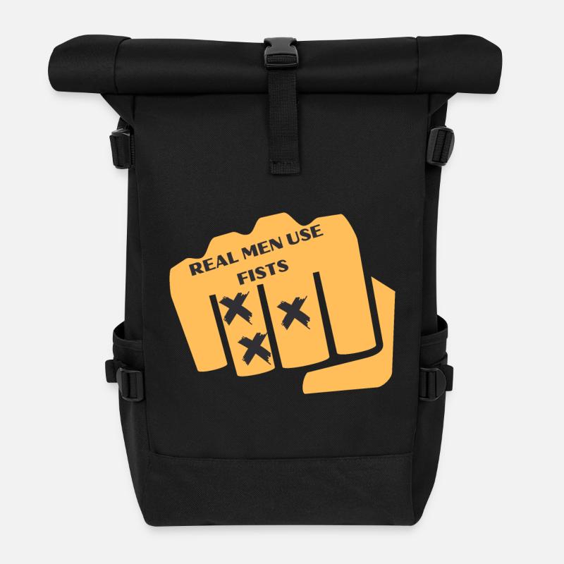 Graphique de la carte des poings - Sac à dos roll top - noir