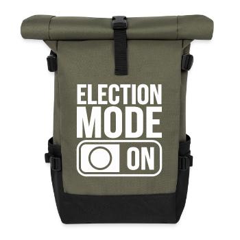Election Mode On USA America Election - Roll Top Backpack - olive/black - Front