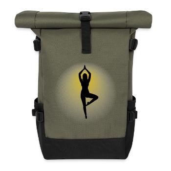 Silhouette 1 - Sac à dos roll top - olive/noir - Devant