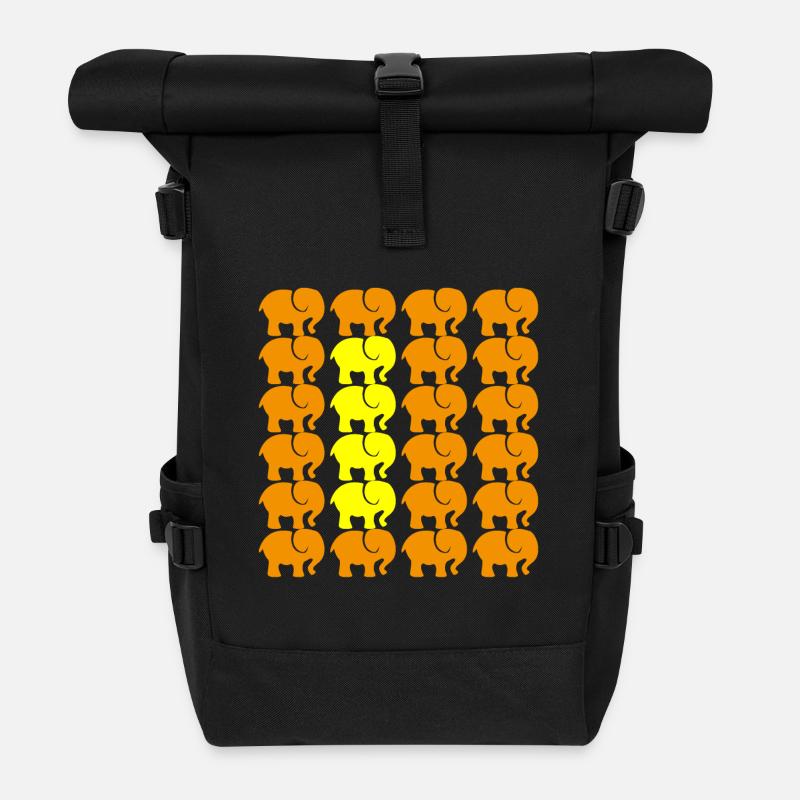 ELEFANT - Rolltop Rucksack - Schwarz