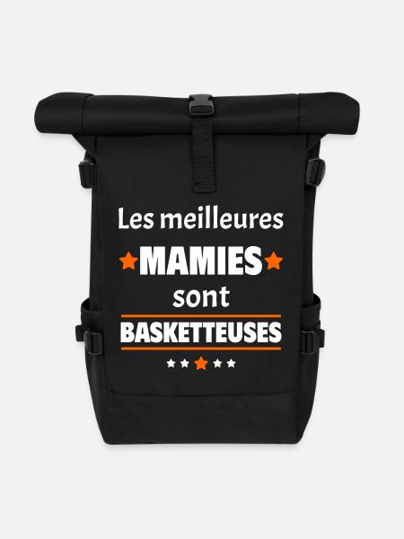 Les meilleures mamies sont basketteuses, noël - Sac à dos roll top - noir