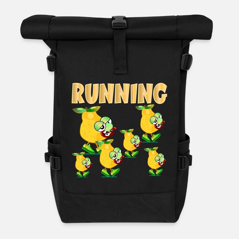 ATHLÈTE DE GROUPE DE COURSE DRÔLE D’ÉQUIPE - Sac à dos roll top - noir
