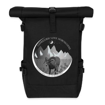 Capricorn Love Horoscope. Horoskop der Liebe. - Rolltop Rucksack - Schwarz - Vorne