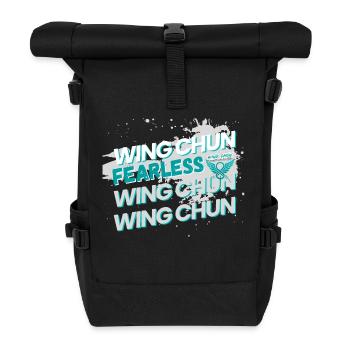 Wing Chun - Fearless - Roll Top Backpack - black - Front