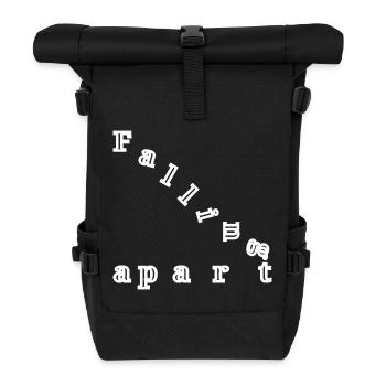 Falling apart - Roll Top Backpack - black - Front