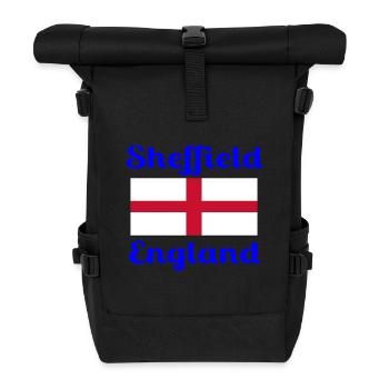 Sheffield English - Stylish prints - Roll Top Backpack - black - Front