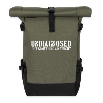Nicht diagnostiziert - Rolltop Rucksack - Olive/Schwarz - Vorne