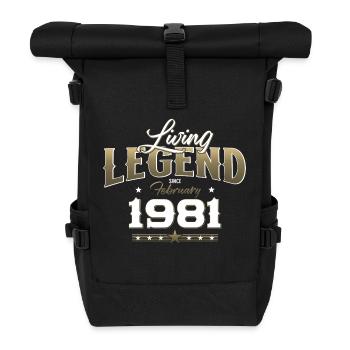 44ème anniversaire cadeau mari Original février 1981 - Sac à dos roll top - noir - Devant