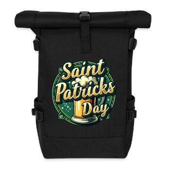 Saint Patrick's Day Beer - Roll Top Backpack - black - Front