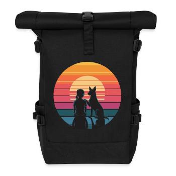 Meilleurs amis – Sunset & Loyal Company - Sac à dos roll top - noir - Devant