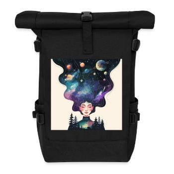 Cosmic Dreams – Universe in the Head - Roll Top Backpack - black - Front
