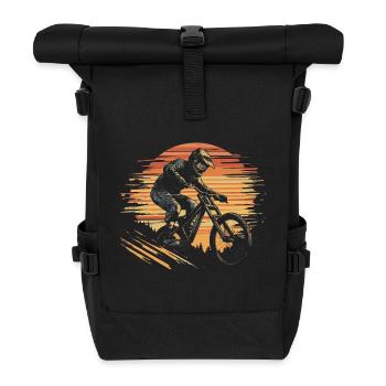 Downhill Mountain Biking Downhill Rider - Roll Top Backpack - black - Front