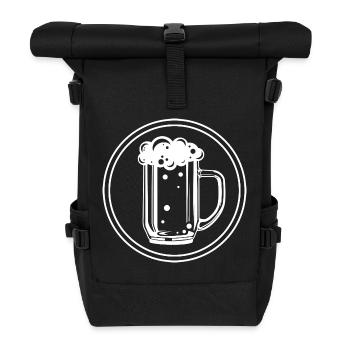Beer Mug Beer Glass - Roll Top Backpack - black - Front