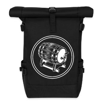 Beer Barrel Beer Brewery - Roll Top Backpack - black - Front