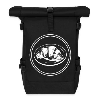 Croissant Symbol - Roll Top Backpack - black - Front