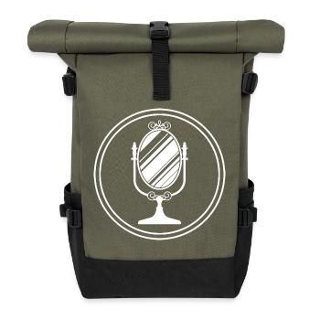 Spiegel Icon Silhouette - Rolltop Rucksack - Olive/Schwarz - Vorne