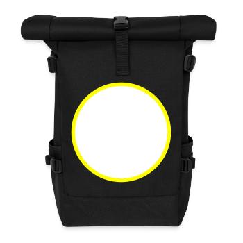 Kreis Symbol Leer - Rolltop Rucksack - Schwarz - Vorne
