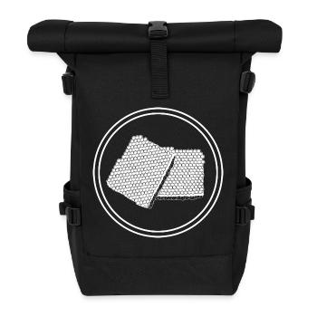 Beekeeper Honey Honeycomb - Roll Top Backpack - black - Front