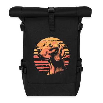 Vizsla Vintage - Rolltop Rucksack - Schwarz - Vorne