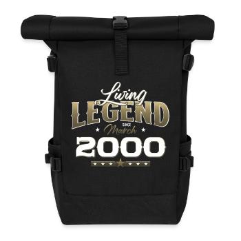 25ème anniversaire cadeau mari Vintage mars 2000 - Sac à dos roll top - noir - Devant